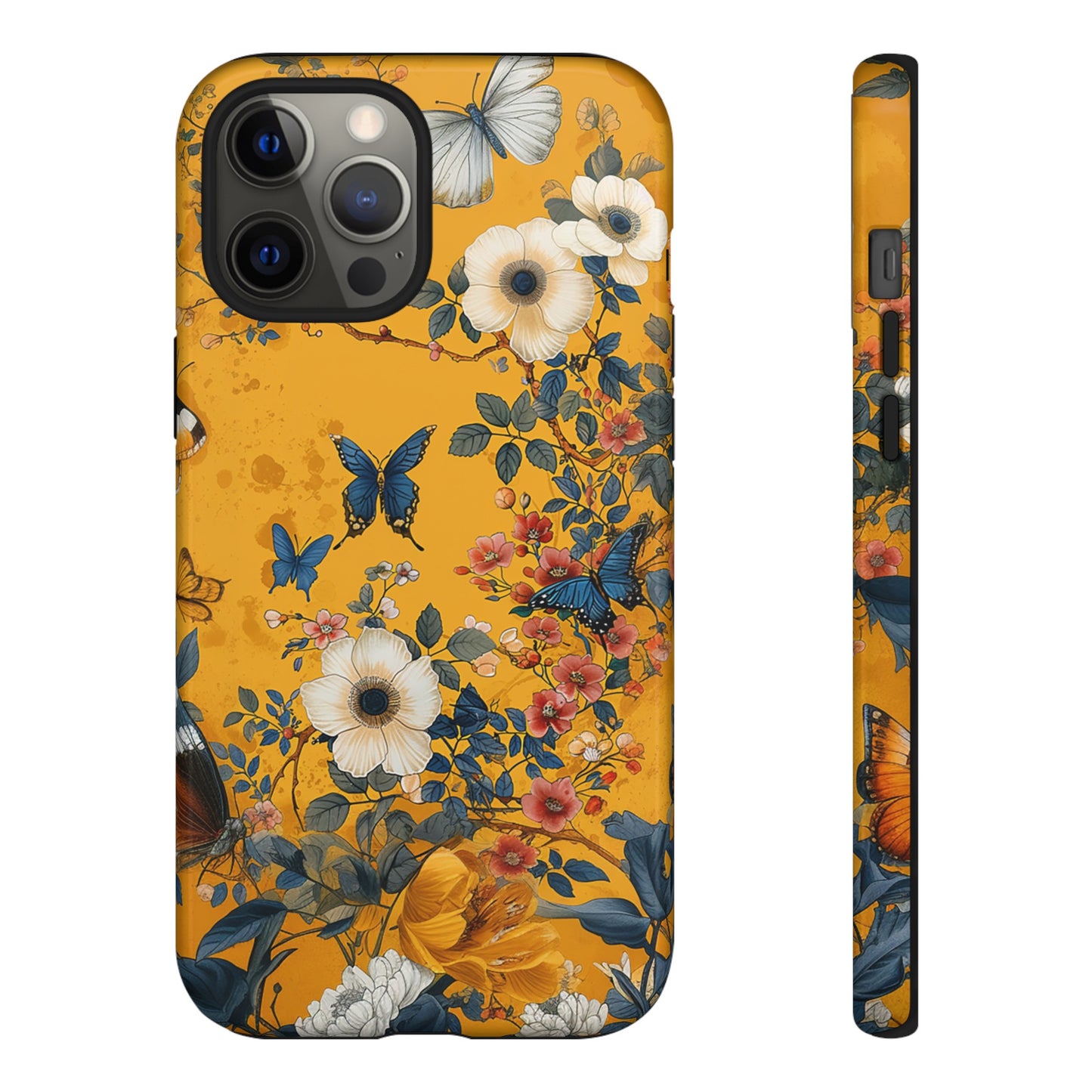 Yellow Floral Tough Phone Case