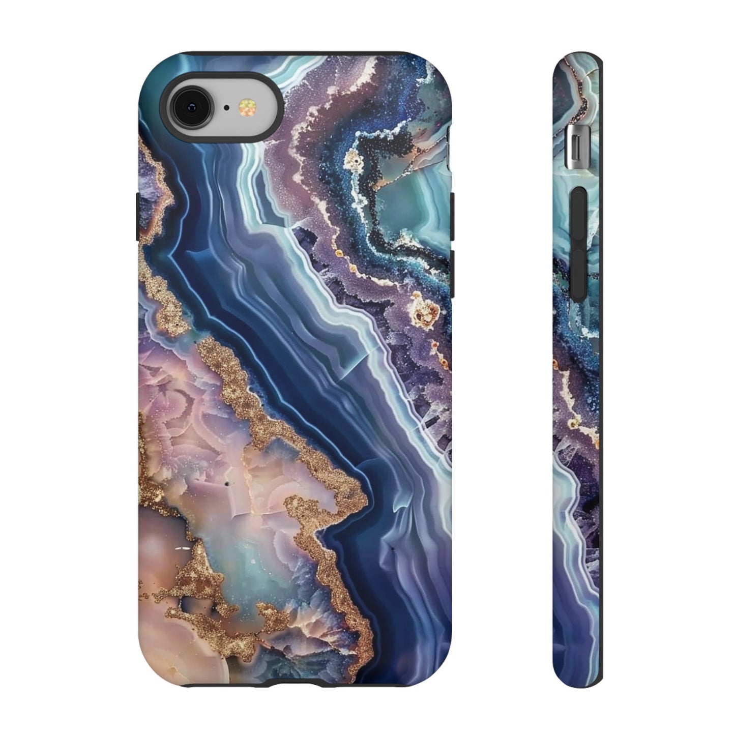 Pink and Blue Agate Tough Phone Case