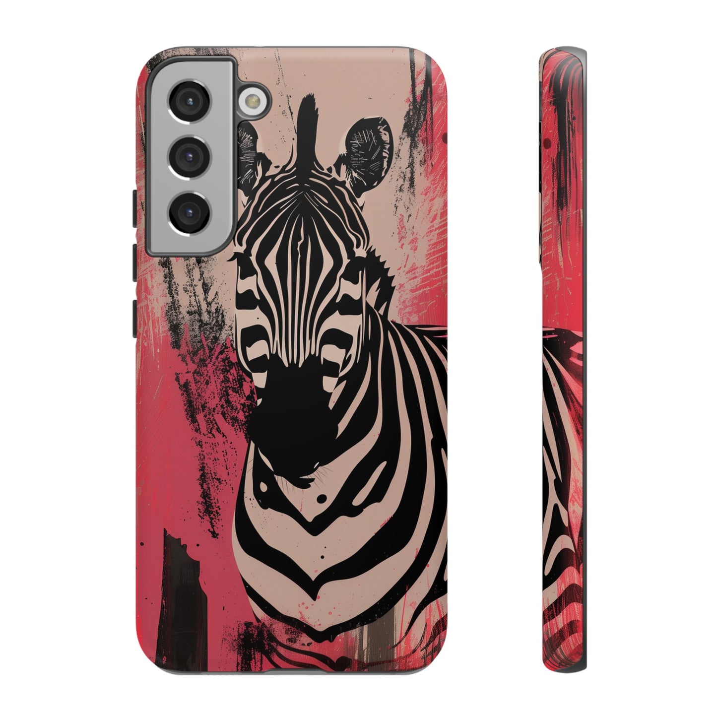 Pink Zebra Tough Phone Case