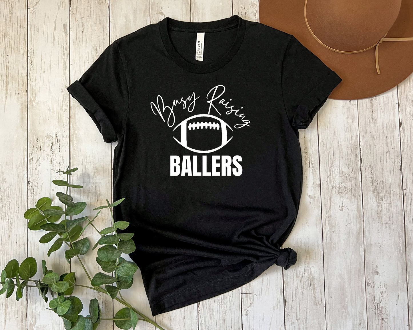 Busy Raising Ballers (Football) Unisex Tee