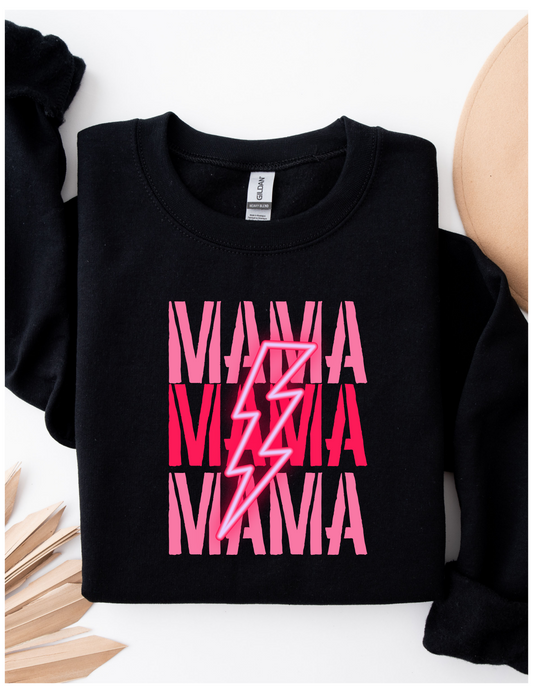 MAMA Lighting Bolt Unisex Heavy Blend™ Crewneck Sweatshirt