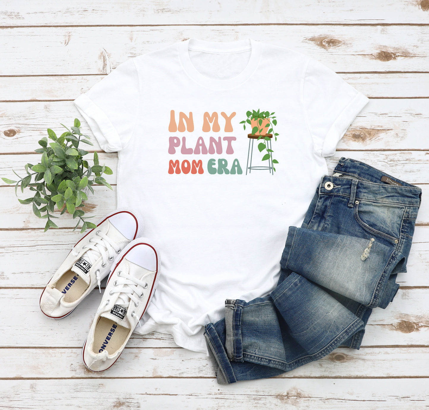 In My Plant Mom Era Jersey Short Sleeve Tee