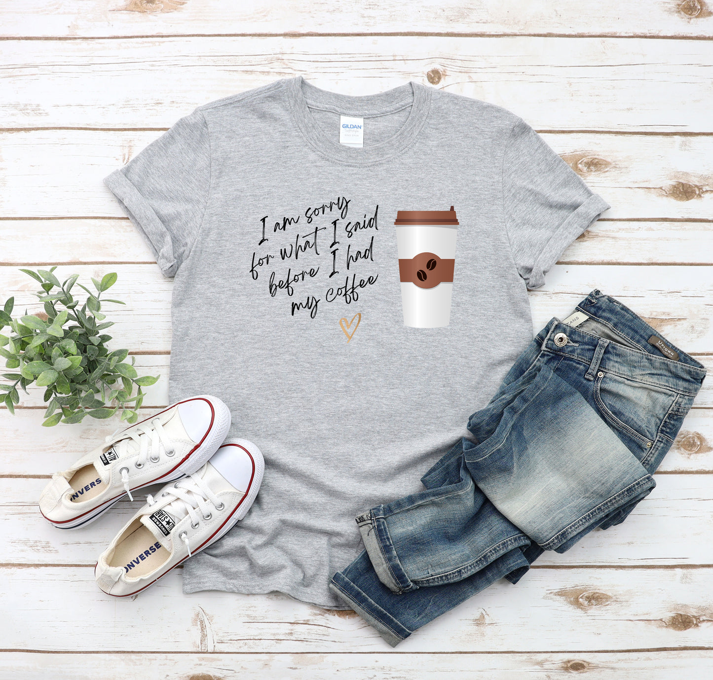 Sorry for What I Said Before Coffee Unisex Tee