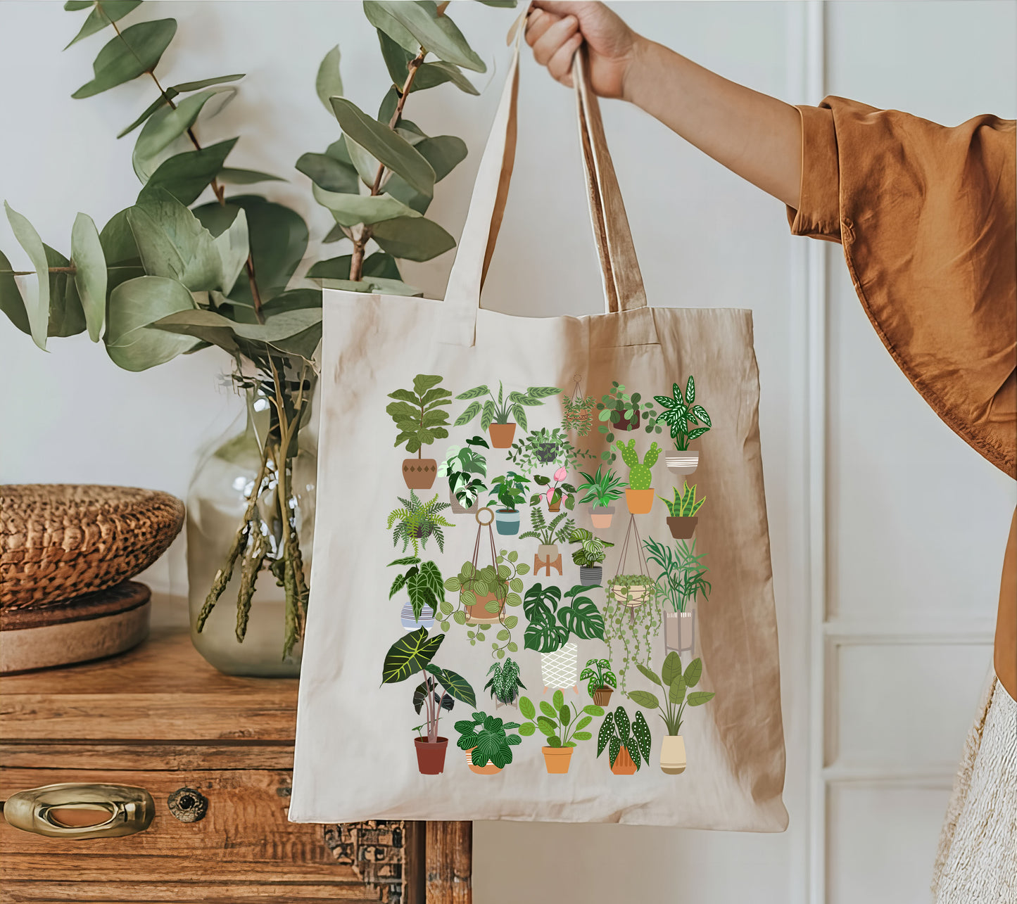 Just One More Plant Cotton Canvas Tote Bag