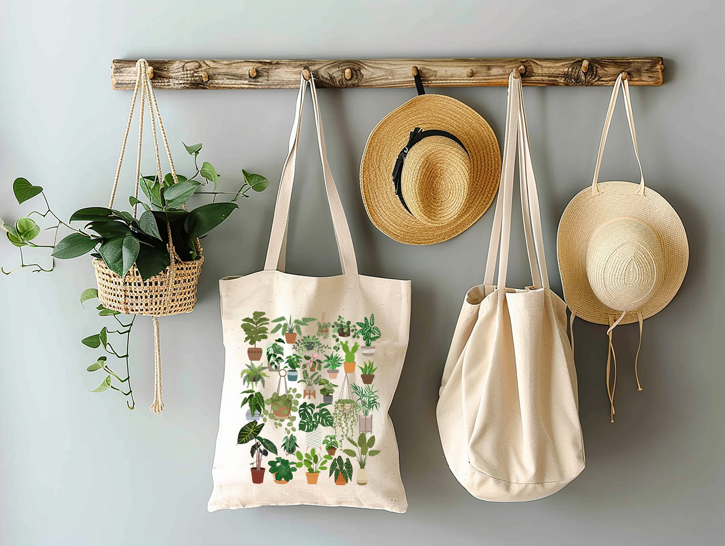 Just One More Plant Cotton Canvas Tote Bag